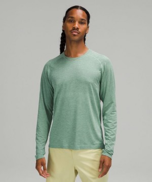 Lululemon Metal Vent Tech Long Sleeve 2.0 Blast Herr Turkos Mintgröna | AHDO-37102