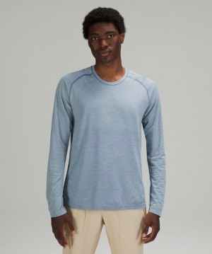 Lululemon Metal Vent Tech Long Sleeve 2.0 Blast Herr Vita Blå | ADUH-76329