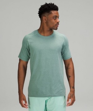 Lululemon Metal Vent Tech Short Sleeve Shirt 2.0 Blast Herr Mintgröna Turkos | SMAD-23150