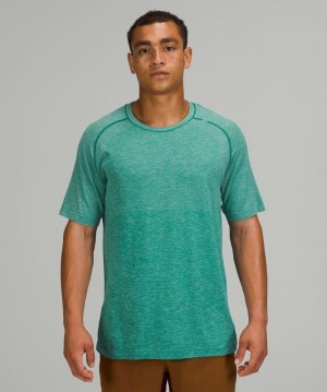 Lululemon Metal Vent Tech Short Sleeve Shirt 2.0 Blast Herr Mintgröna Turkos Blå | SHCJ-43217
