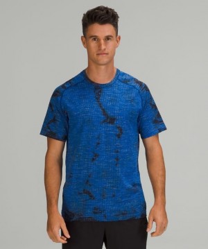 Lululemon Metal Vent Tech Short Sleeve Shirt 2.0 Blast Herr Blå Blå | ILPA-23419