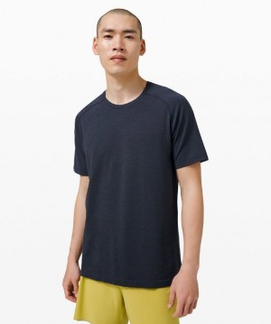 Lululemon Metal Vent Tech Short Sleeve Shirt 2.0 Blast Herr Blå Marinblå | GTNP-85674