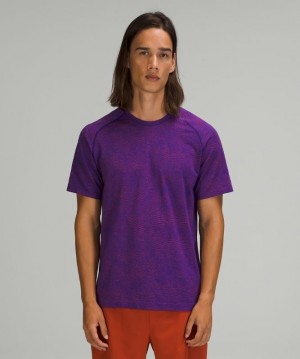 Lululemon Metal Vent Tech Short Sleeve Shirt 2.0 Blast Herr Röda Lila | BCUL-50267
