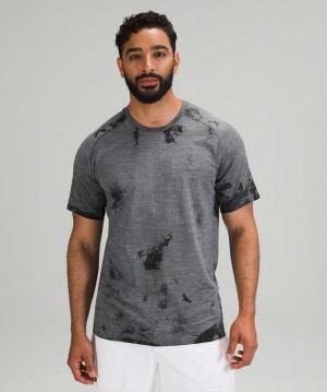 Lululemon Metal Vent Tech Short Sleeve Shirt 2.0 Blast Herr Svarta | XMFC-89273