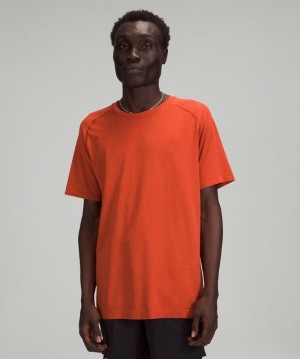 Lululemon Metal Vent Tech Short Sleeve Shirt 2.0 Blast Herr Röda Mörkröda | ZNIV-27601