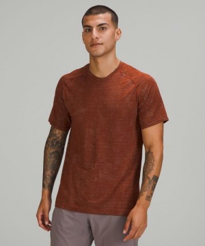 Lululemon Metal Vent Tech T 2.0 Blast Herr Mintgröna Bruna | IGPX-59320