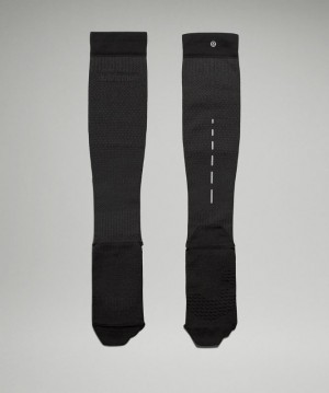 Lululemon MicroPillow Compression Knee-High Running Sock Anti-Stink Strumpor Accessories Svarta | NQEY-48067