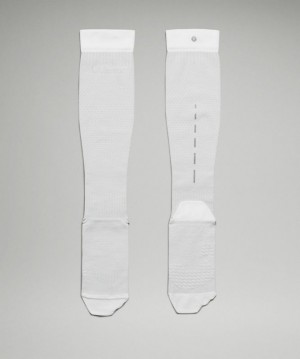 Lululemon MicroPillow Compression Knee-High Running Sock Anti-Stink Strumpor Accessories Vita | TCLR-32401