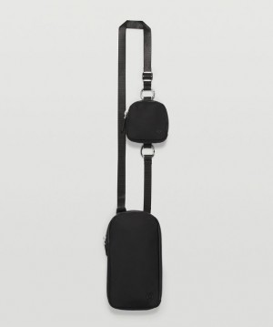 Lululemon Modular Phone Crossbody Väskor Accessories Svarta | QMKG-72136