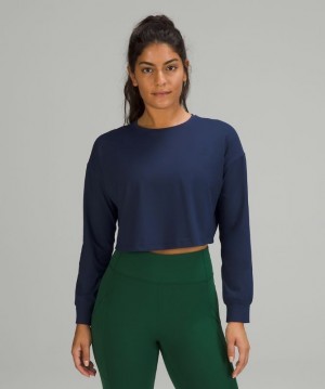 Lululemon Muscle Love Long Sleeve Blast Dam Night Sea | YDCR-05394