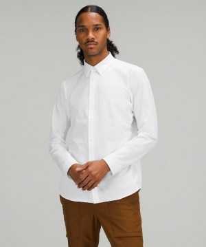 Lululemon New Venture Long Sleeve Shirt Blast Herr Vita | QWYN-01528