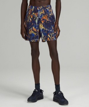 Lululemon Pace Breaker Lined Short 7 Shorts Herr Blå Olika Färger | KDIS-86172