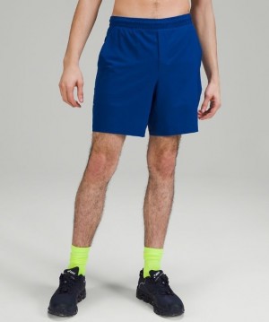 Lululemon Pace Breaker Short 7 Lined Shorts Herr Blå | EYGD-64508
