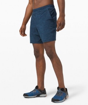 Lululemon Pace Breaker Short 7 New Liner Fit Shorts Herr Blå Marinblå | RZSF-45706