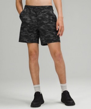 Lululemon Pace Breaker Short 7 New Liner Fit Shorts Herr Camo Svarta | AVYT-79652