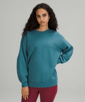 Lululemon Perfectly Oversized Crew Tröjor Dam Blå | OMLZ-84913