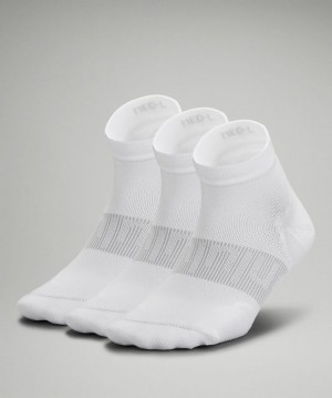 Lululemon Power Stride Ankle Sock 3 Pack Strumpor Accessories Vita | LQPZ-67583
