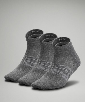 Lululemon Power Stride Ankle Sock 3 Pack Strumpor Accessories Grå Grå Grå | GBDA-58397