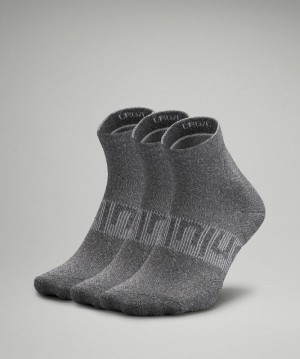 Lululemon Power Stride Ankle Sock 3 Pack Strumpor Accessories Grå Grå Grå | CGVB-14567