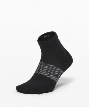 Lululemon Power Stride Ankle Sock Anti-Stink Strumpor Accessories Svarta | KWAR-12634