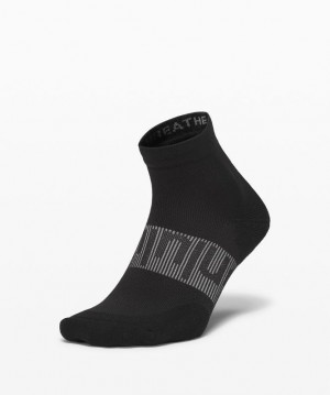 Lululemon Power Stride Ankle Sock Strumpor Accessories Svarta | ZUFA-78063