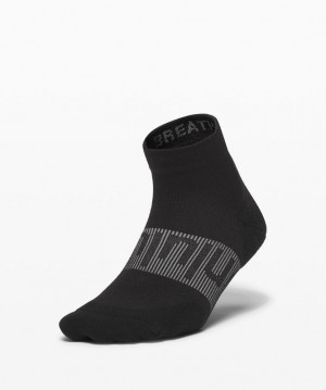 Lululemon Power Stride Ankle Sock Strumpor Accessories Svarta | XNAP-41365