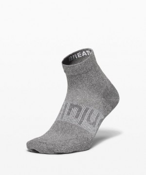 Lululemon Power Stride Ankle Sock Strumpor Accessories Mörkgrå | TMXC-53190