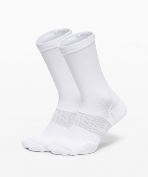 Lululemon Power Stride Crew Sock 2 Pack Strumpor Accessories Vita | ETKX-30128