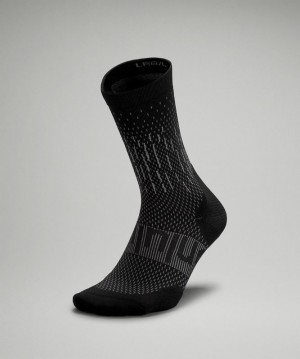 Lululemon Power Stride Crew Sock Ref Strumpor Accessories Svarta | JIYK-92175