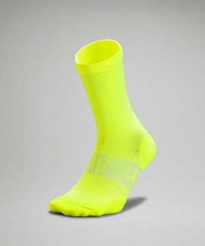 Lululemon Power Stride Crew Sock Strumpor Accessories Gula | URJK-79263