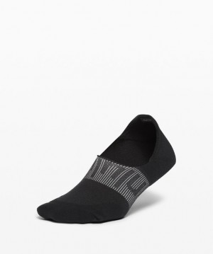 Lululemon Power Stride No Show Sock Performaheel Anti-Stink Strumpor Accessories Svarta | SIDN-82356