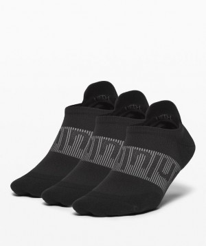 Lululemon Power Stride Tab Sock 3 Pack Strumpor Accessories Svarta | OZMF-86297