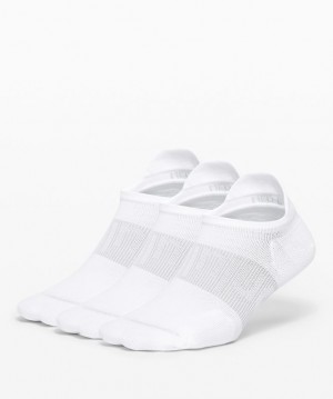 Lululemon Power Stride Tab Sock 3 Pack Strumpor Accessories Vita | VFOC-09126