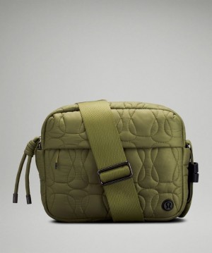 Lululemon Quilted Embrace Crossbody Väskor Accessories Bruna Gröna | RAXE-68742