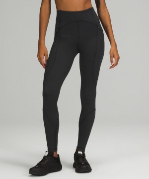 Lululemon Rain Repellent High-Rise Running Tight 28 Leggings Dam Svarta | UHKV-46850
