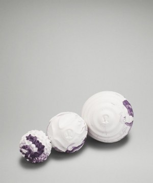 Lululemon Release and Recover Ball Set Utrustning Accessories Lavendel Vita | FMZK-82710