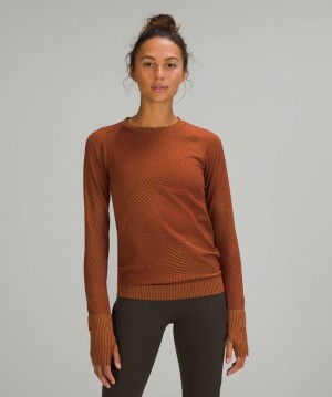 Lululemon Rest Less Pullover Blast Dam Bruna Orange | KIVO-20796