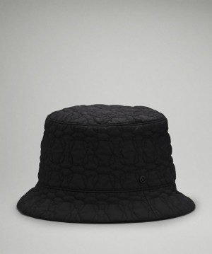 Lululemon Reversible Quilted Bucket Hat Hatt Accessories Svarta | OWUG-53107