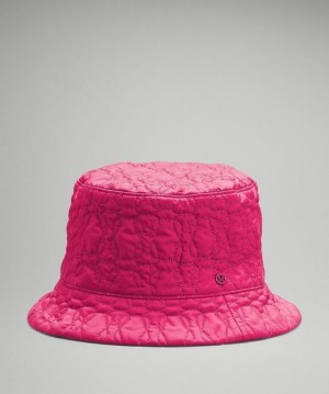 Lululemon Reversible Quilted Bucket Hat Hatt Accessories Rosa | LGXS-05469