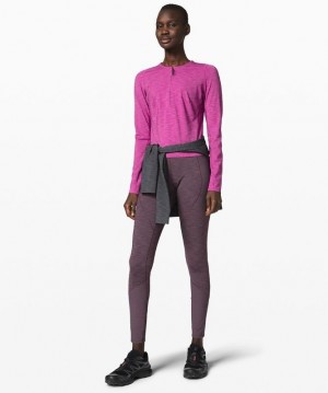Lululemon Reykur Long Sleeve Blast Dam Mörk | RATZ-08742