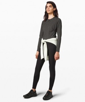 Lululemon Reykur Long Sleeve Blast Dam Svarta | TQXR-24318
