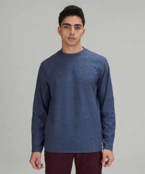 Lululemon Rulu Mock Neck Long Sleeve Blast Herr Blå | GVUE-10536