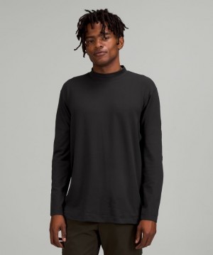 Lululemon Rulu Mock Neck Long Sleeve Blast Herr Svarta | VNLB-39820