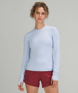 Lululemon Rulu Run Long Sleeve Blast Dam Blå Beige | ZAXF-06138