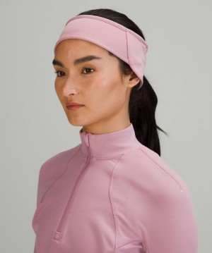 Lululemon Run for It All Earwarmer Hatt Accessories Rosa Grå Bruna | VHGU-81670