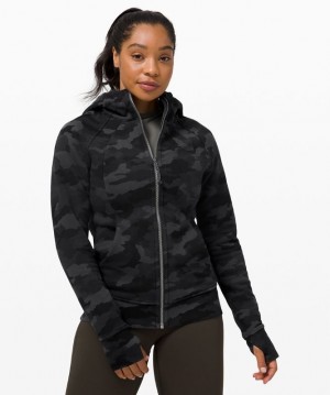 Lululemon Scuba Hoodie Light Cotton Fleece Tröjor Dam Camo Svarta Olika Färger | NZCF-57694