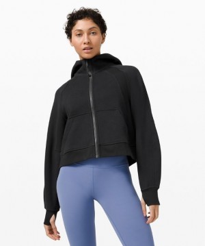 Lululemon Scuba Oversized Full-Zip Tröjor Dam Svarta | QMKL-57869