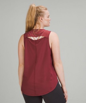 Lululemon Sculpt Tank Top Blast Dam Vinröda | ZRXG-32067