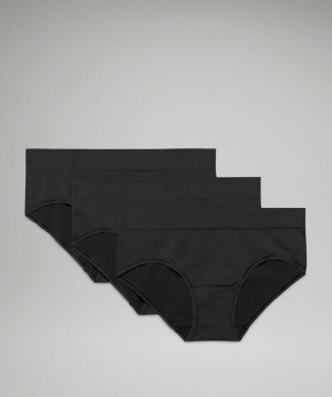 Lululemon Seamless Hipster 3P Underkläder Dam Svarta Svarta Svarta | DCOG-20896