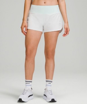 Lululemon Speed Up MR Short 4 Lined Shorts Dam Ocean Air | CXHL-16984